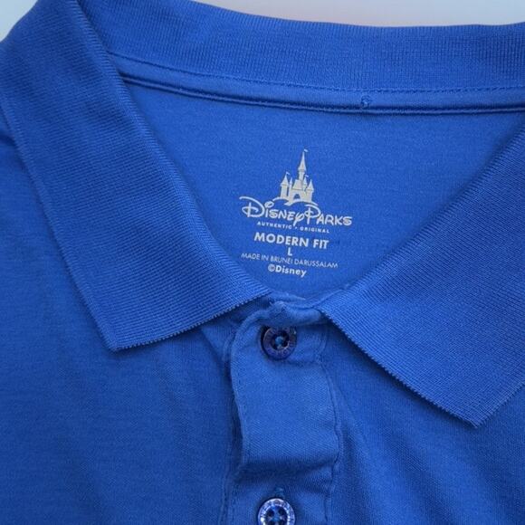 DISNEY Mickey Mouse Women’s Large Royal Blue Polo Shirt - Picture 3 of 3